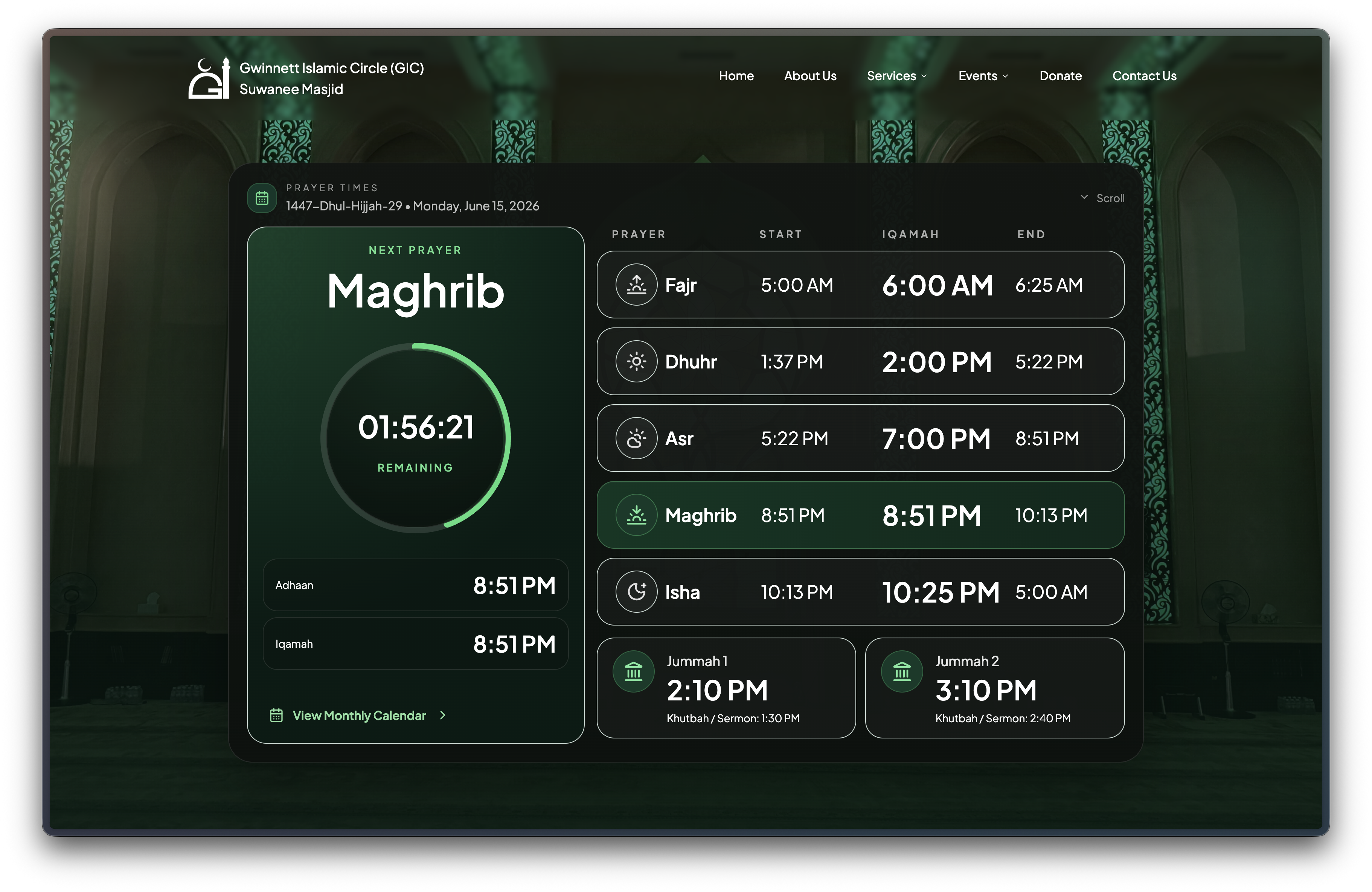 Gwinnett Islamic Circle (GIC) | Suwanee Masjid homepage